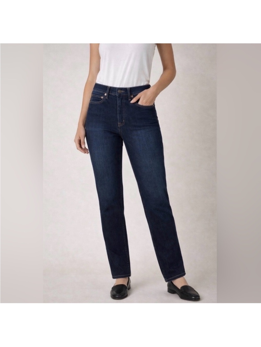 Gap Vintage Slim High Rise Jeans Womens 28/6R Dark Wash Denim Slim Leg